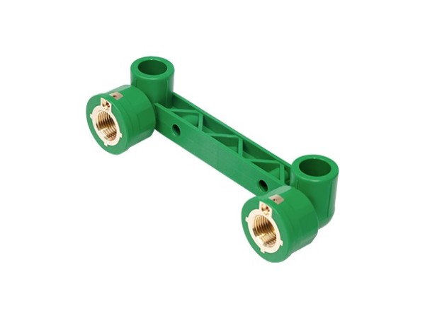 PPR防触电双连内牙弯（CW617N欧标铜)