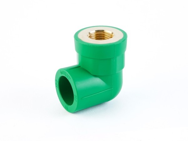 PPR大端面内牙弯头（CW617N欧标铜)